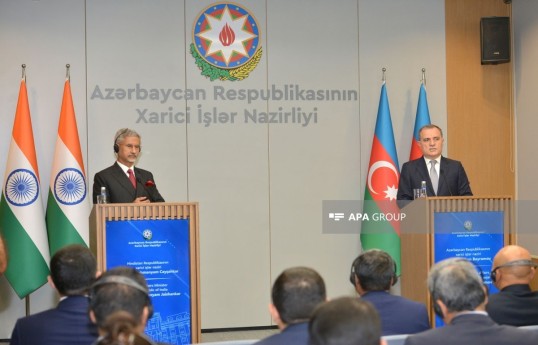 Azerbaijani and Indian Foreign Ministers discuss normalization process with Armenia