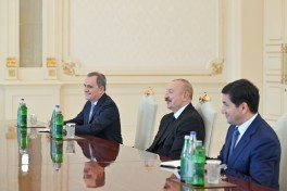 President of Azerbaijan Ilham Aliyev received Minister of External Affairs of India