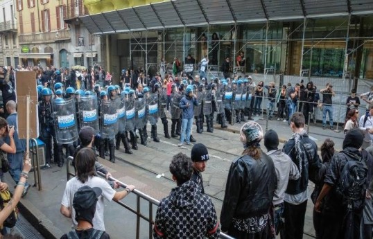 Tensions rise in Italy amid nationwide protests