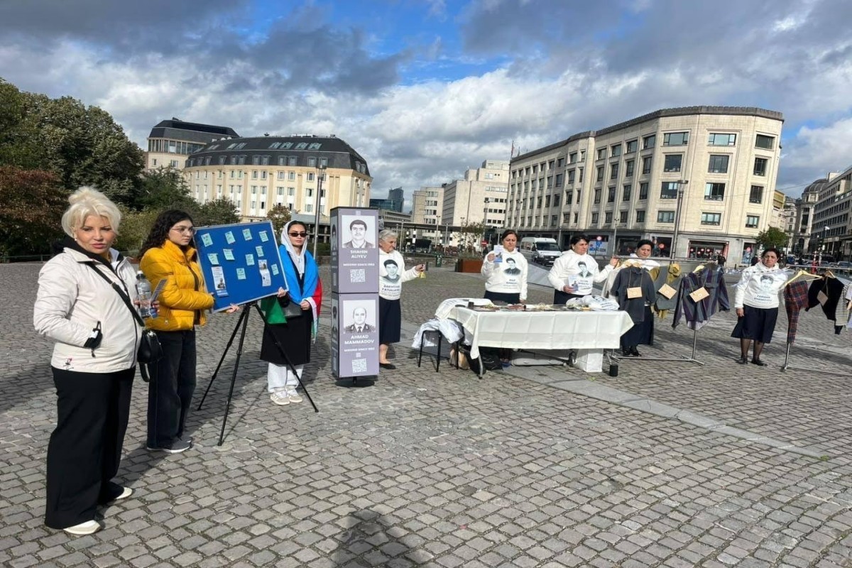 Families of missing Azerbaijanis hold peaceful rallies in Brussels-<span class="red_color">PHOTO
