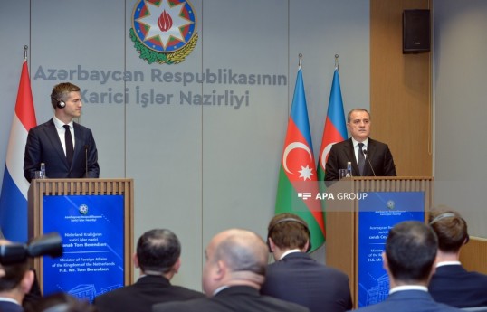 Azerbaijani and Dutch Foreign Ministers discuss mine threat in liberated territories
