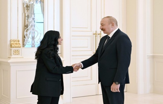 UN Tourism Secretary-General Shaikha Al Nowais, Ilham Aliyev, President of the Republic of Azerbaijan