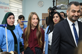 Leyla Aliyeva familiarizes herself with activities of social sewing facility in Shamakhi
