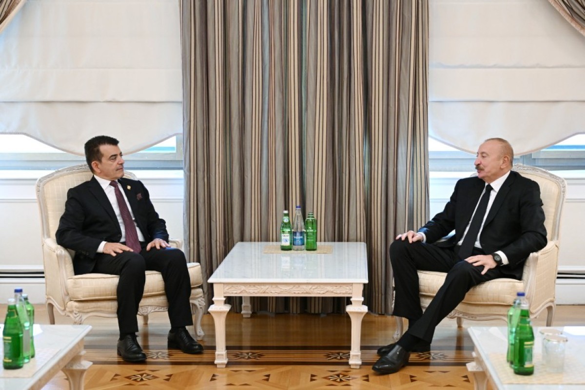 Salim bin Mohammed AlMalik, Director-General of the Islamic World Educational, Scientific and Cultural Organization (ICESCO) and Ilham Aliyev, President of the Republic of Azerbaijan