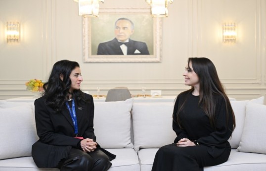 Shaikha Al Nuwais, Secretary-General of the World Tourism Organization (UN Tourism) and Leyla Aliyeva, Vice-President of the Heydar Aliyev Foundation