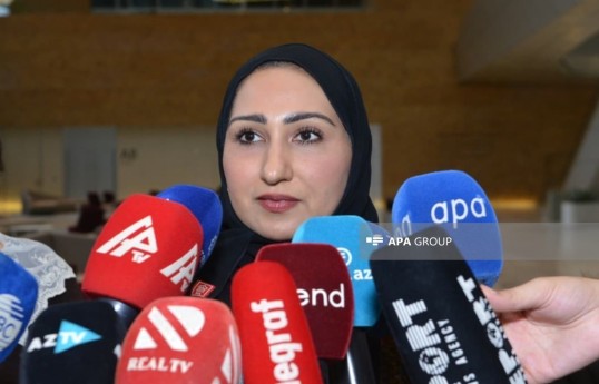 Zahra Mohamed Redha Mohamad Said Al Lawaiti, a member of the delegation from Oman