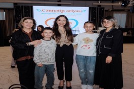 Leyla Aliyeva and Arzu Aliyeva attend concert as part of "Aria of Paradise" project