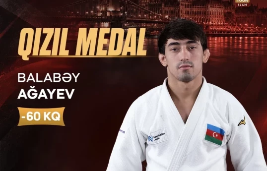 Azerbaijani judoka wins gold at Abu Dhabi Grand Slam