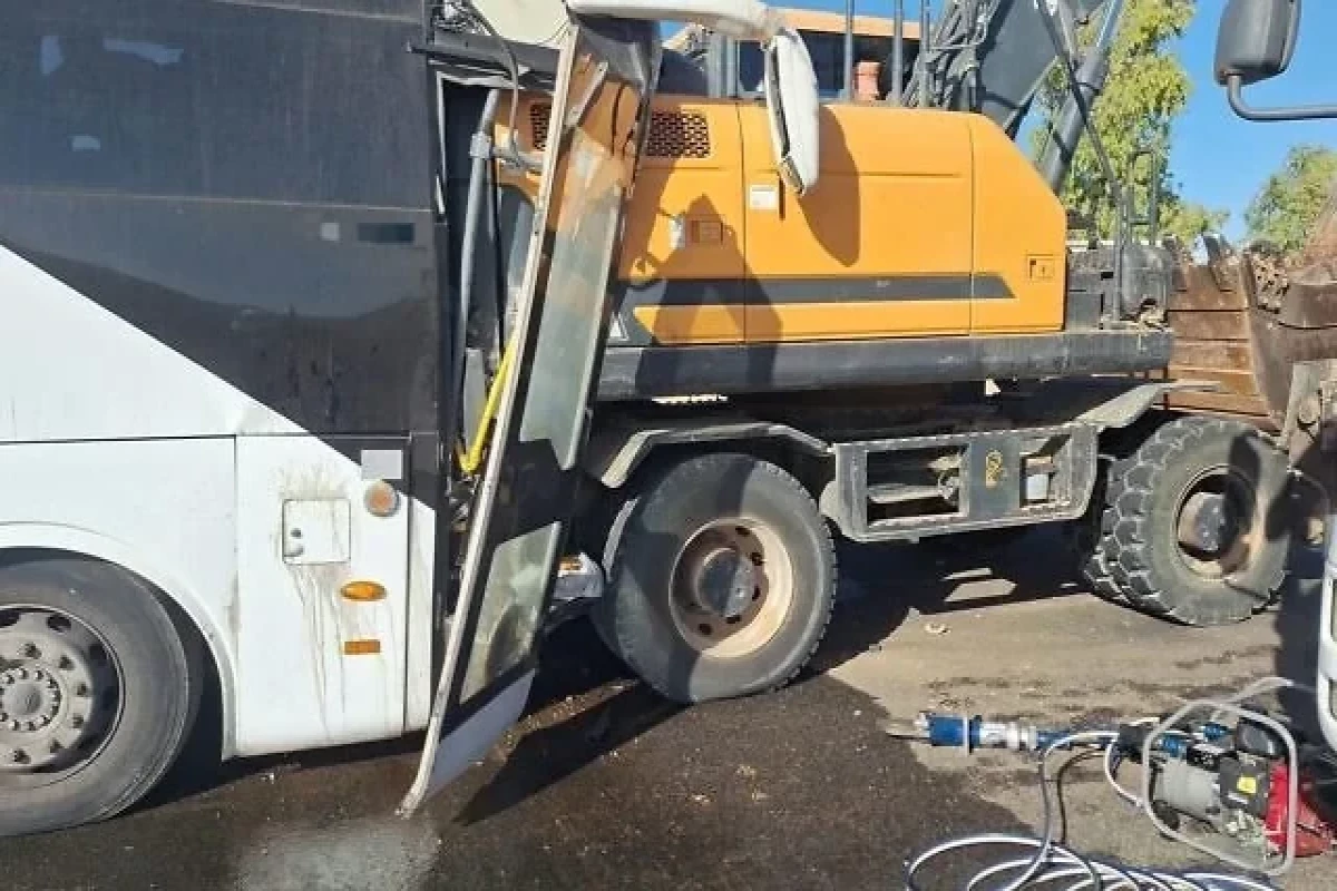 Bus driver killed, 24 injured in collision with tractor near Netivot, Israel