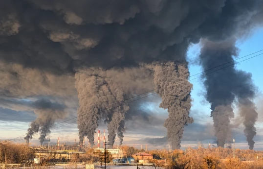 Ukrainian drones attack oil refinery in Russia's Samara region