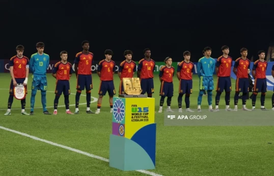 Award ceremony for winners of FIFA U-15 World Championship held in Azerbaijan's Baku