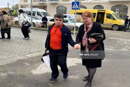 Another resettlement convoy arrives in Azerbaijan's Aghdam city