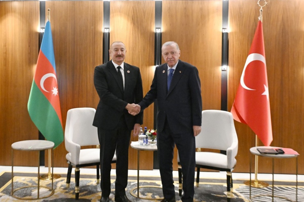 President of the Republic of Azerbaijan Ilham Aliyev and President of the Republic of Türkiye Recep Tayyip Erdogan