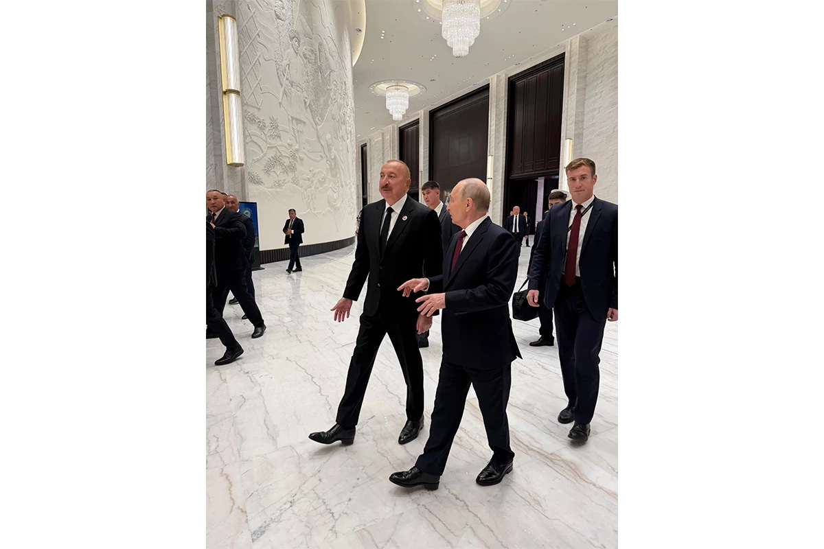 President Ilham Aliyev, Vladimir Putin hold conversation on sidelines of SCO Summit in Bishkek - <span class="red_color">PHOTO