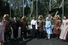 First ladies of five countries visit handicraft exhibition in Bishkek