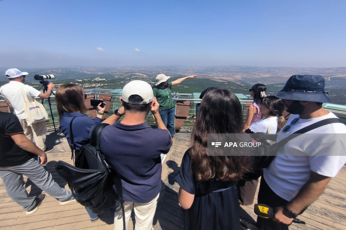 Azerbaijani journalists visit Israel-Lebanon border - <span class="red_color">PHOTO