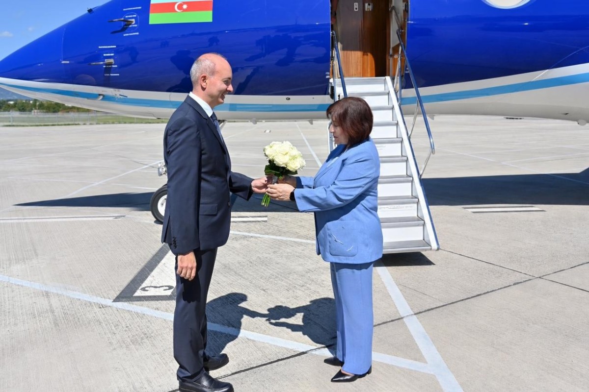 Speaker of Milli Majlis Sahiba Gafarova arrives in Swiss Confederation on a working visit