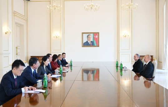 President Ilham Aliyev receives China’s Prosecutor General