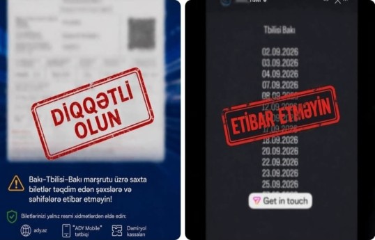 Azerbaijan Railways warn passengers over fake tickets for Baku–Tbilisi–Baku train