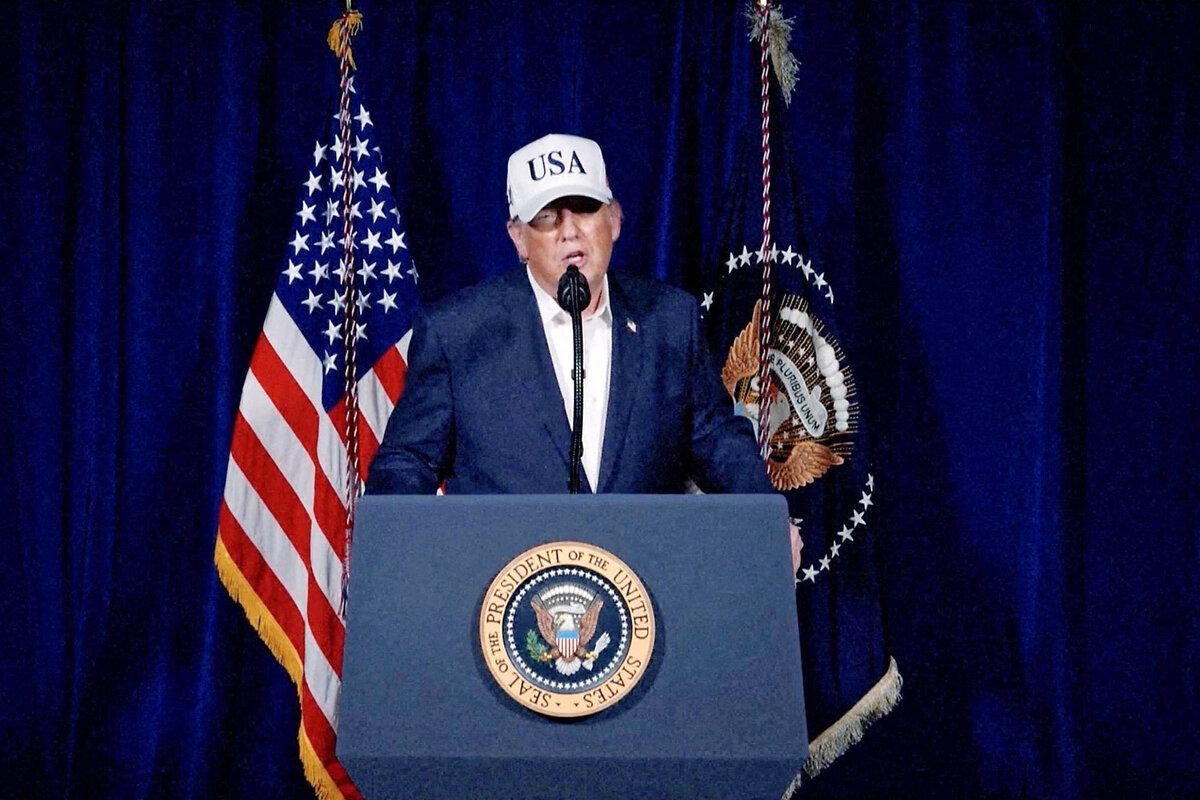 US President Donald Trump