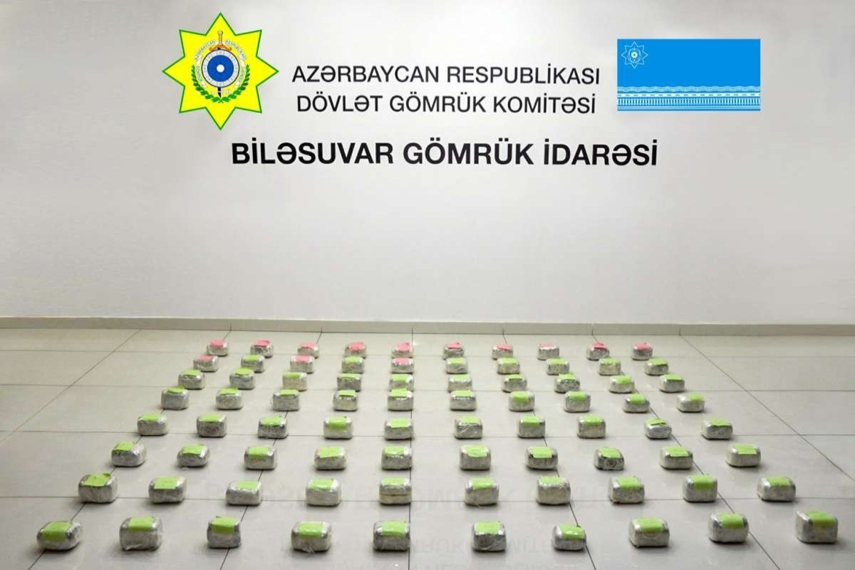 Azerbaijan customs seize 25.5kg of marijuana in Iran-Russia transit shipment - VIDEO 