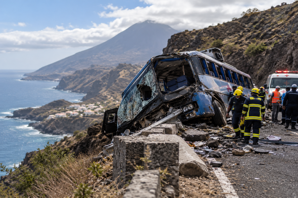 Cape Verde bus crash kills at least 25 people