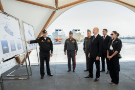 President Ilham Aliyev visited Azerbaijani Navy-PHOTO 