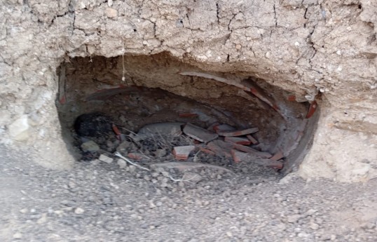 Ancient artifacts discovered during road construction in Jalilabad - PHOTO 