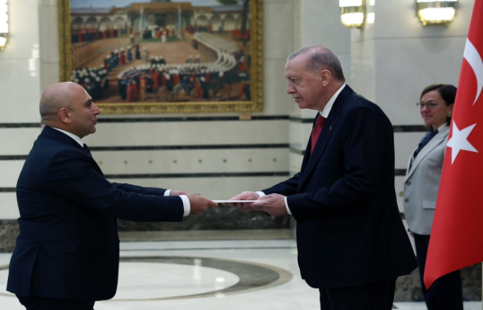 Erdogan received Azerbaijani ambassador to Türkiye at the Presidential Palace