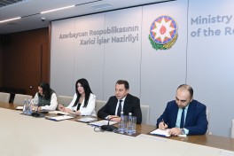 Elnur Mammadov discusses implementation of TRIPP with US Chargé d’Affaires in Armenia in Baku