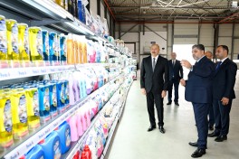 President Ilham Aliyev attended opening of paper and hygiene products manufacturing facility in Garadagh district
