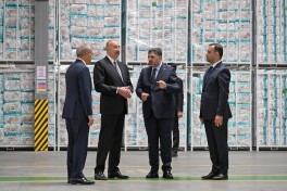 President Ilham Aliyev attended opening of paper and hygiene products manufacturing facility in Garadagh district