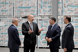 President Ilham Aliyev attended opening of paper and hygiene products manufacturing facility in Garadagh district