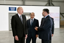 President Ilham Aliyev attended opening of paper and hygiene products manufacturing facility in Garadagh district