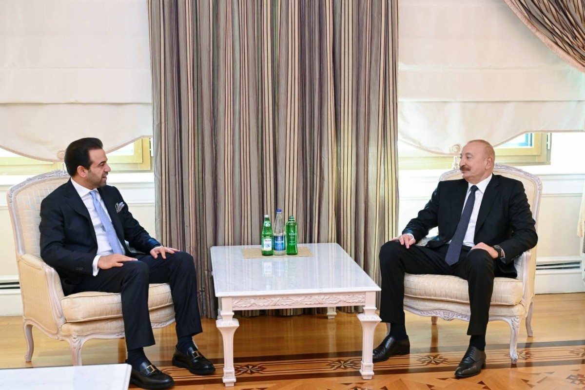 Secretary-General of the Muslim Council of Elders Mohamed Abdelsalam  and Ilham Aliyev, President of the Republic of Azerbaijan