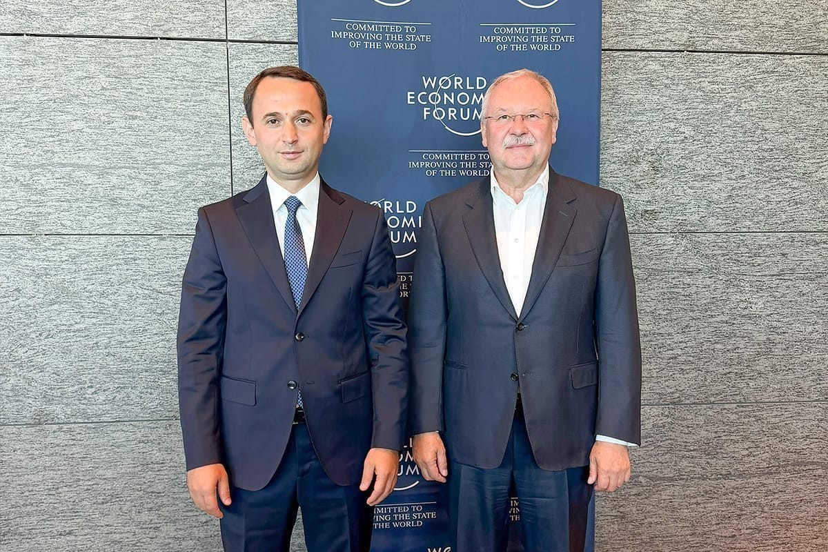 AZCON Holding Executive Director Shahin Babayev and World Economic Forum (WEF) President Alois Zwinggi