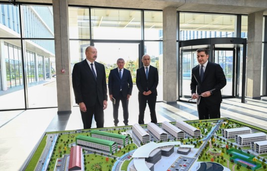 President Ilham Aliyev attends opening of first phase of SABAH.city innovation campus - PHOTO 