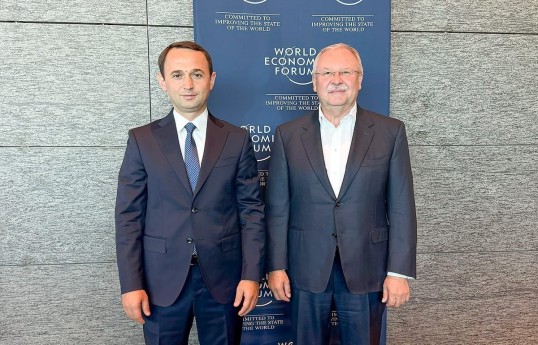 AZCON Holding Executive Director Shahin Babayev and World Economic Forum (WEF) President Alois Zwinggi