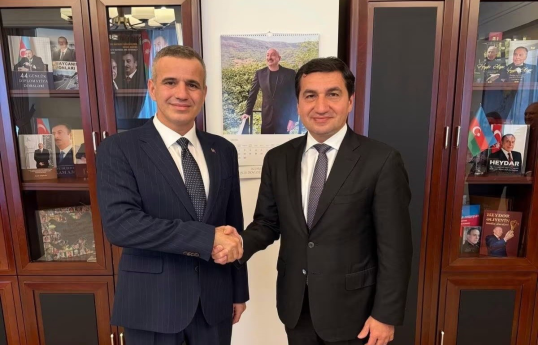 Hikmet Hajiyev met with Farhad Pirincci and the delegation.
