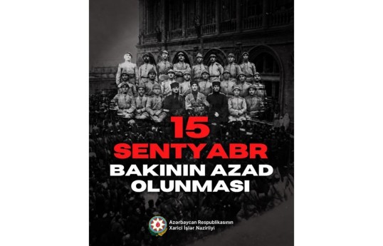 Azerbaijani Foreign Ministry shares post on anniversary of Baku's liberation from occupation
