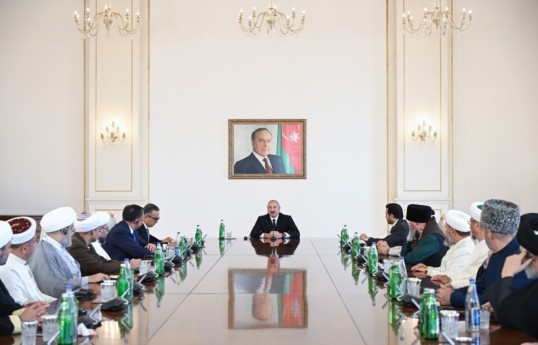 President Ilham Aliyev received participants of international conferences held in Baku