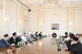 President Ilham Aliyev received participants of international conferences held in Baku