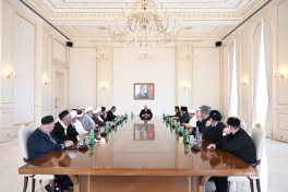President Ilham Aliyev received participants of international conferences held in Baku