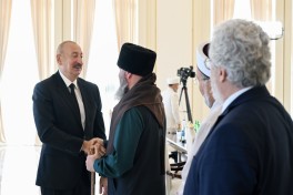 President Ilham Aliyev received participants of international conferences held in Baku