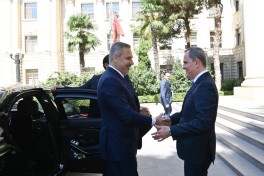 Türkiye’s Minister of Foreign Affairs Hakan Fidan, Jeyhun Bayramov, Azerbaijani Foreign Minister