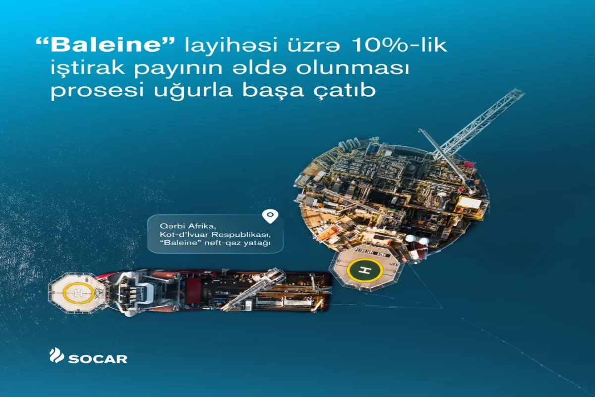 SOCAR completes acquisition of 10% interest in Baleine project