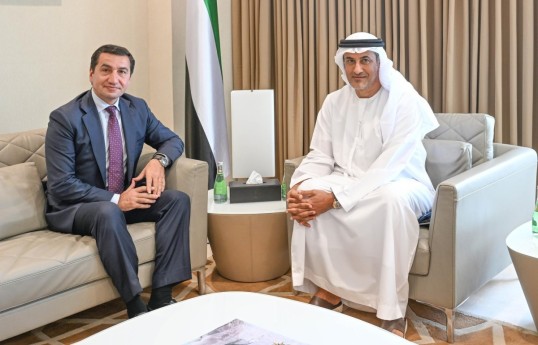 Assistant to Azerbaijani President meets UAE Minister of State