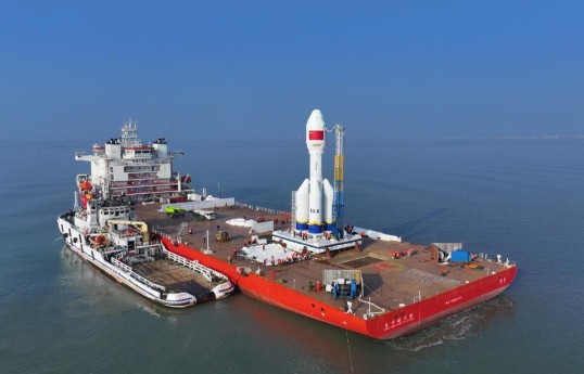 China’s OrienSpace launches nine satellites from sea platform