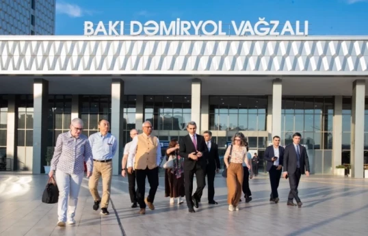 ADB Board of Directors members visit Azerbaijan Railways during trip to Azerbaijan