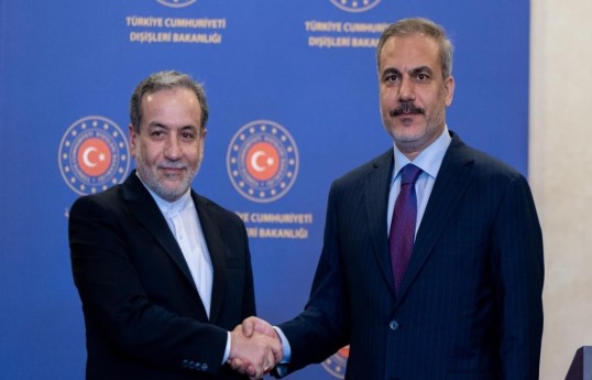 Abbas Araghchi, Iranian FM and Hakan Fidan, Turkish Foreign Minister